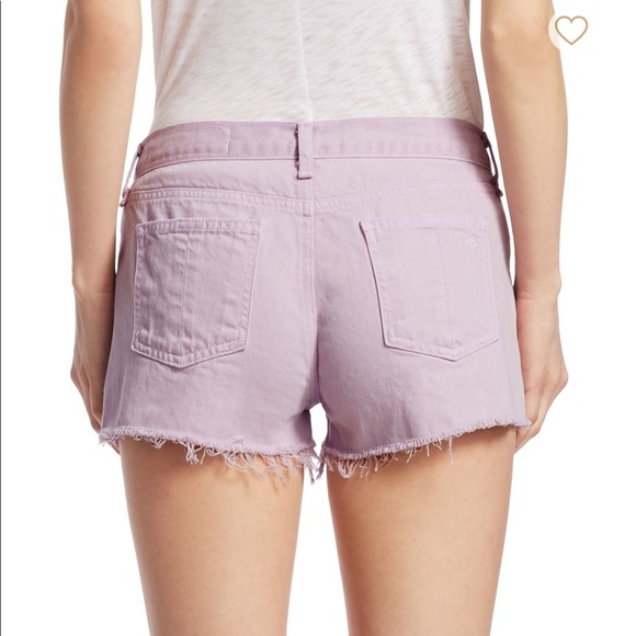 Rag & Bone Cut Off Denim short - Lilac - Picture 3 of 5